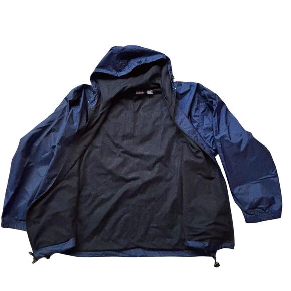 Vintage Y2K Foot Locker Navy Blue Full Zip Windbreaker Men's Large Referee Logo - Picture 3 of 6